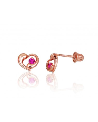 Auksiniai auskarai - pusetai su varžtais Auskarai