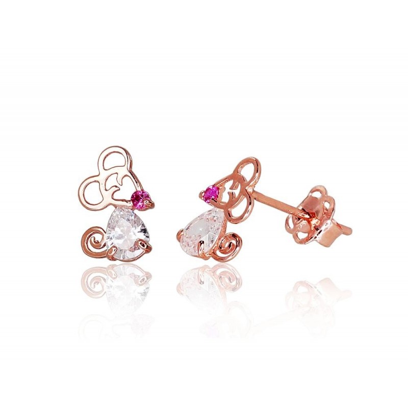 Auksiniai auskarai –pusetai Auskarai