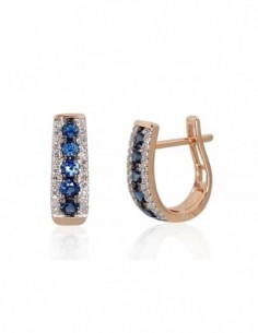 Auksiniai auskarai ant cilindrinės spynos0